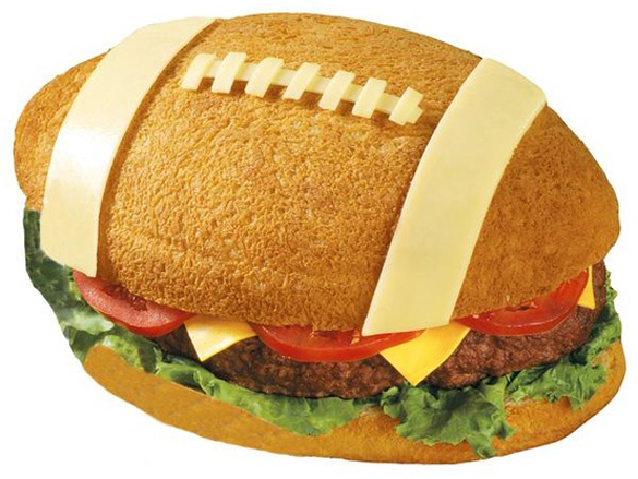Super Bowl yummy party food - Team-sized Burger