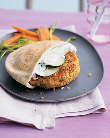 Greek Style Quinoa Burgers from Whole living