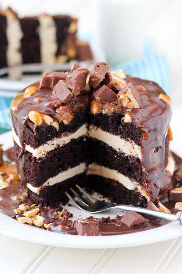 Snickers Layer Cake
