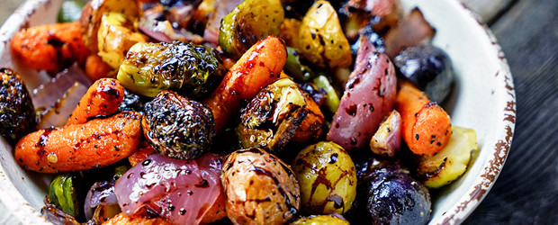 Easy Roasted Vegetables with Honey and Balsamic Syrup