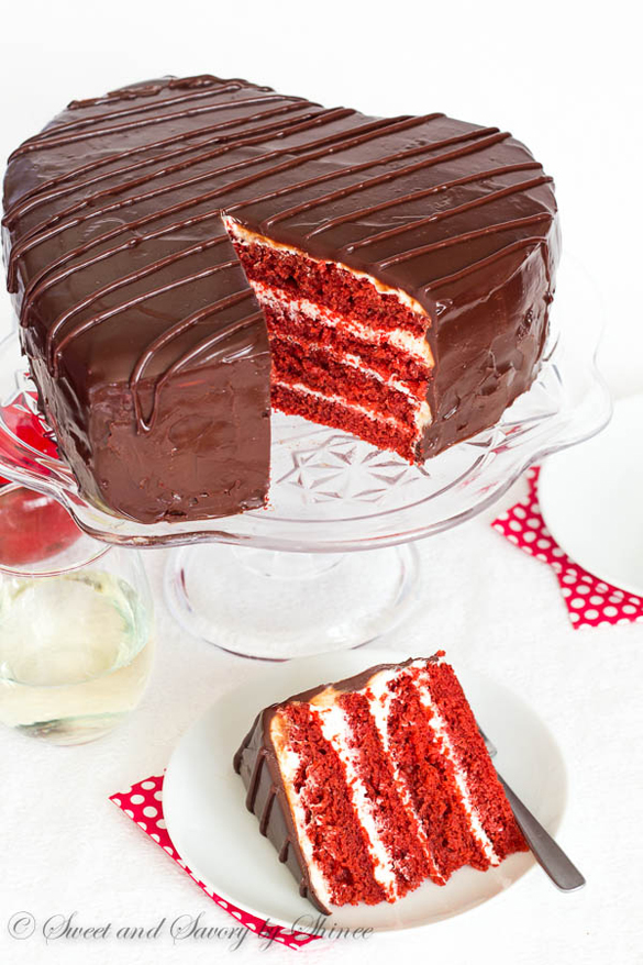 Super Tall Red Velvet Layer Cake