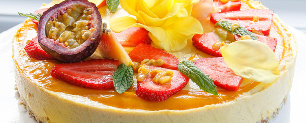 Raw Mango and Passionfruit Summer Celebration Cake
