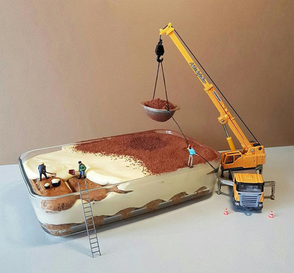 Matteo Stucchi creates miniature worlds with desserts