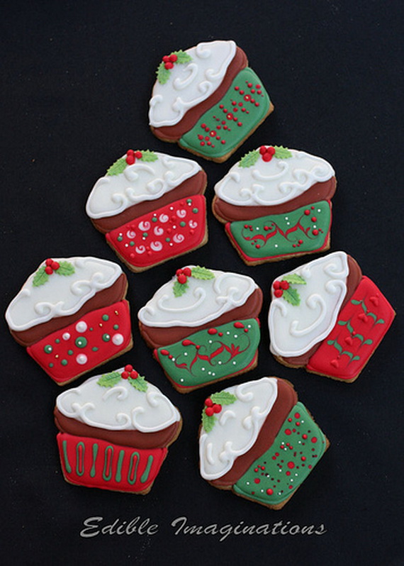 Christmas creative cupcakes decorations