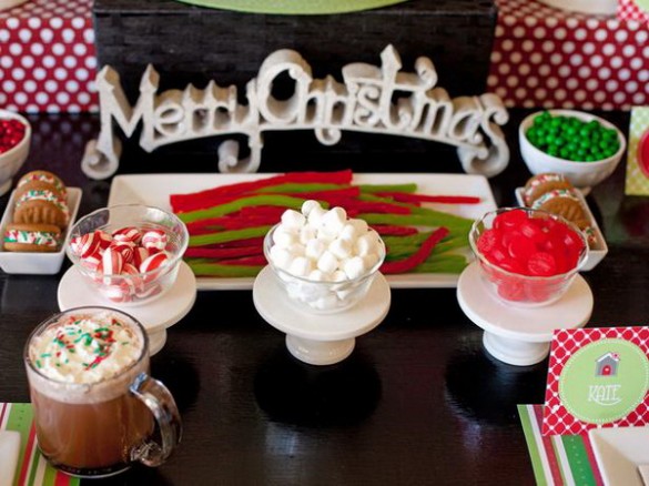 Christmas creative sweets and deserts ideas - Table arrangement 1