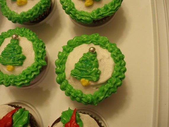 Christmas tree creative cupcake 2