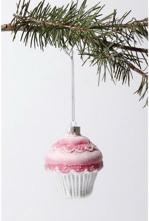 Pink Christmas creative cupcakes tree decoration