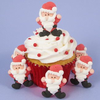 Santas Christmas creative cupcakes