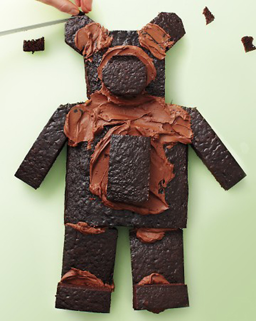 Bear Hugs, ursine chocolate cake - sheet-cake-bear-4