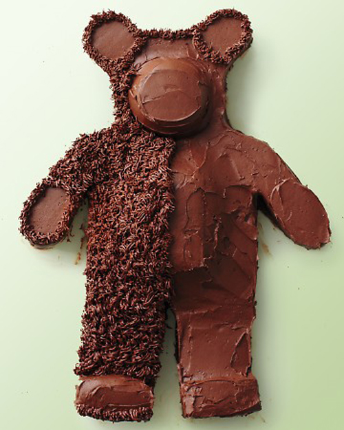 Bear Hugs, ursine chocolate cake - sheet-cake-bear-5