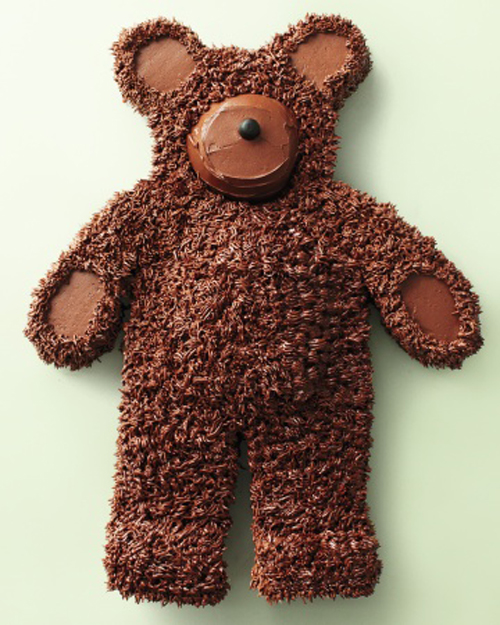 Bear Hugs, ursine chocolate cake - sheet-cake-bear-7