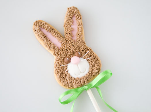 How to make a bunny cookie lolly