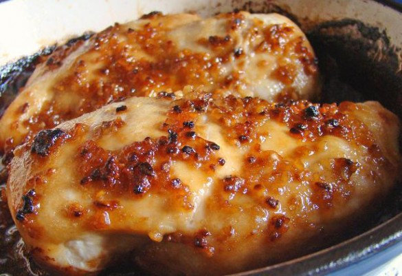 Cheesy Garlic Baked Chicken