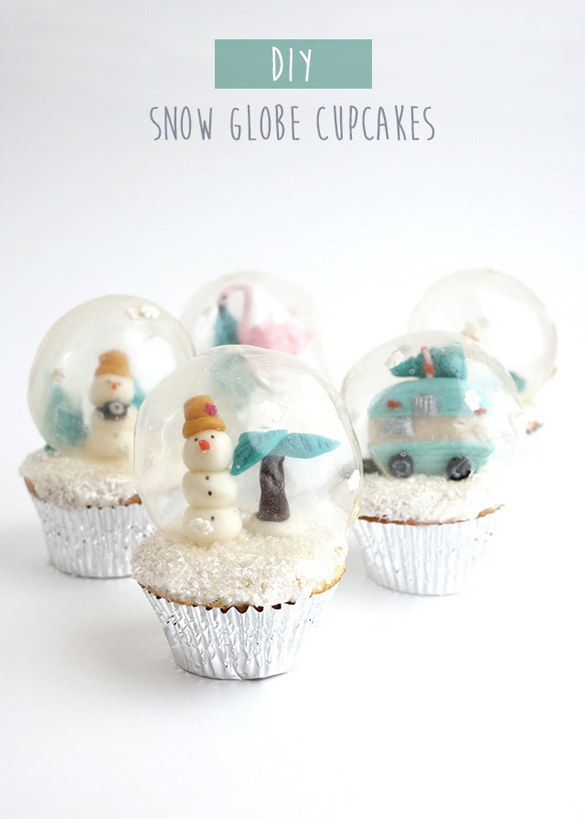 Snow Globe Cupcakes DIY