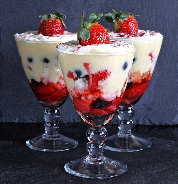 (makes about 5 individual trifles) ingredients: a few slices of