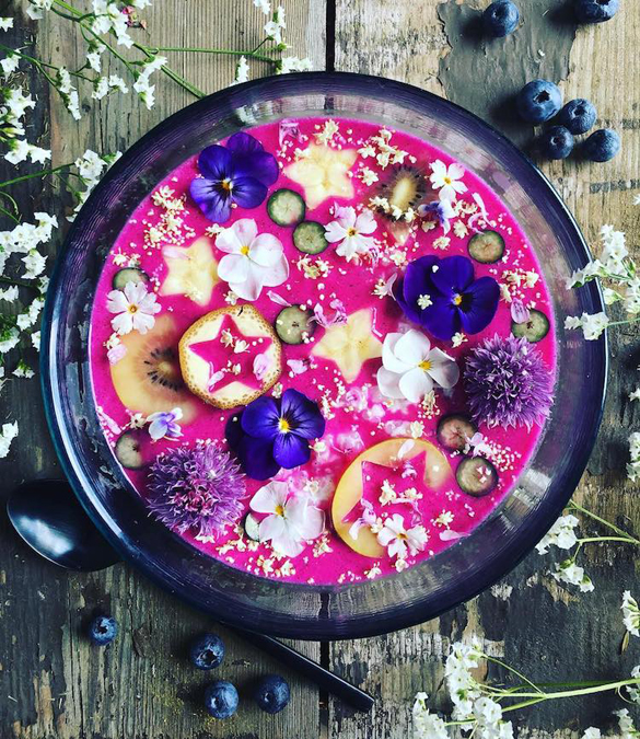 Foodie concocts coconut milk bowls that are vibrant works of edible art