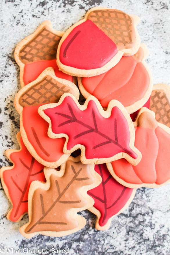 Peanut Butter Sugar Cookies with Easy Royal Icing