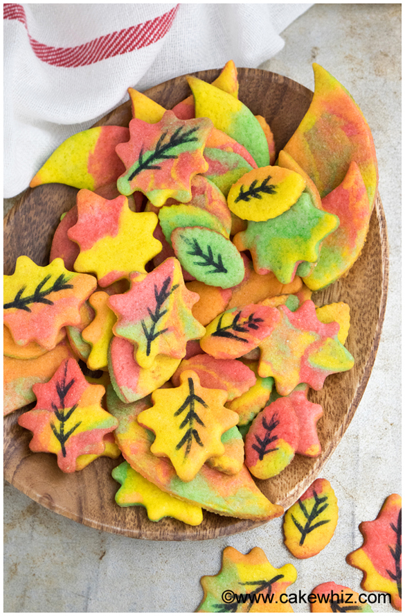 Easy Fall Cookies (Leaf Cookies)