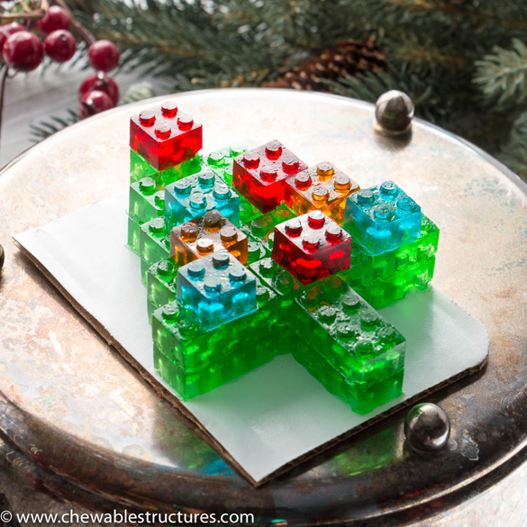 Best Food Gifts: Gummy LEGO Candy Christmas Tree