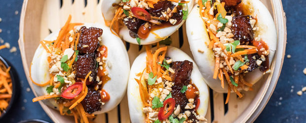 Gua Bao with Glazed Pork Belly