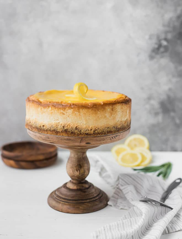 Lemon Keto Cheesecake Recipe, Low-Carb, Sugar-Free, Gluten-Free