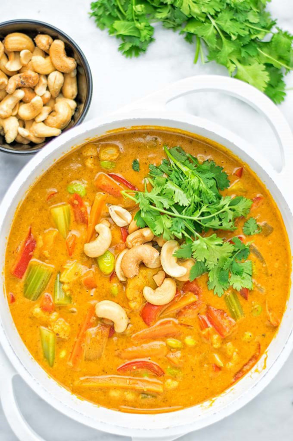 Vegetable Korma (easiest one pot curry ever)